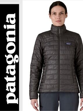 Patagonia Women's Lightweight Nano Puff Quilted Jacket Size Small Navy